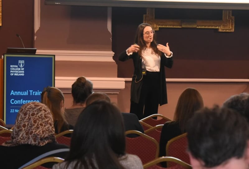 Speaker at trainer conference